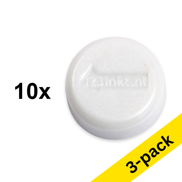 123ink white magnets, 20mm (3 x 10-pack)  301294 - 1