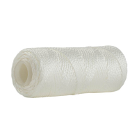 123ink white mason's twine on spool, 1.1mm x 50m 303040