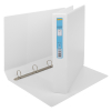 123ink white panorama ring binder with 4 D-rings, 30mm