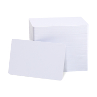 123ink white pvc cards, 0.76mm (100-pack) 141624