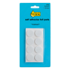 123ink white round self-adhesive felt pads, 20mm (16-pack) FP-20R 301006