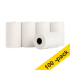 123ink white thermal cash register roll, 57mm x 35mm x 12mm (100-pack) 302710 - 1