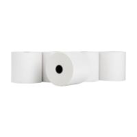 123ink white thermal cash register roll, 57mm x 60mm x 12mm (5-pack) 302684