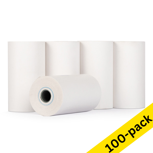 123ink white thermo cash register roll, 57mm x 30mm x 8mm (100-pack)  300336 - 1