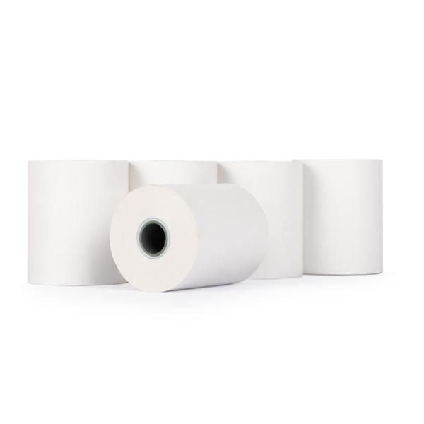 123ink white thermo cash register roll, 57mm x 47mm x 12mm (5-pack) K-6005C 300319 - 1