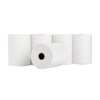 123ink white thermo cash register roll, 80mm x 60mm x 12mm (5-pack) 302687