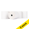 123ink white thermo cash register roll, 80mm x 80mm x 12mm (5-pack)
