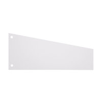 123ink white trapezoidal separating strip, 240mm x 105mm/60mm (100-pack) 0707009TRC 301769