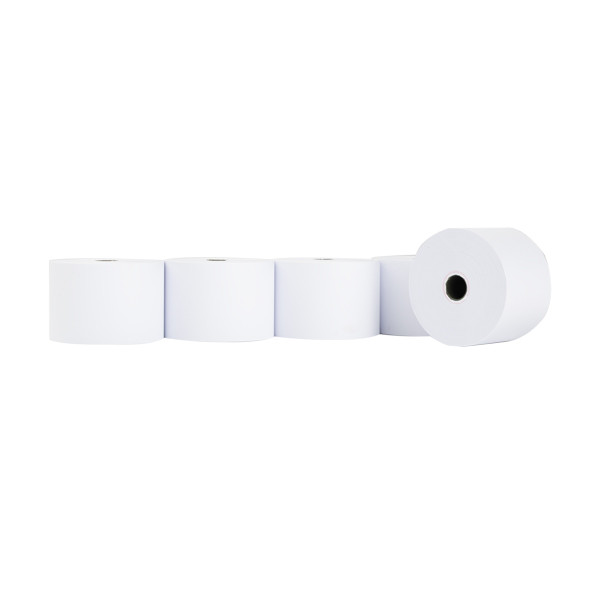 123ink white wood-free cash register roll, 44mm x 70mm x 12mm (5-pack) 302692 - 1
