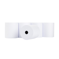 123ink white wood-free cash register roll, 76mm x 70mm x 12mm (5-pack) 302693