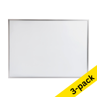 123ink whiteboard with aluminium frame, 58.5cm x 43cm (3-pack)