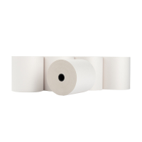 123ink white/yellow Duplo cash register roll, 76mm x 70mm x 12mm (5-pack) 302694