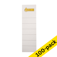123ink wide cardboard spine labels, 56mm x 186mm (10 x 10-pack)  390668
