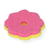 123ink yellow & pink scrub sponge, Ø 100mm x 40mm SDR07387 - 2