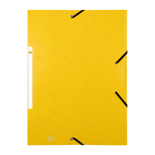123ink yellow A4 cardboard elastomer folder 400116329C 55509EC 390534 - 1