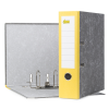 123ink yellow A4 cardboard lever arch file binder, 80mm