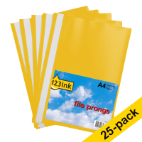123ink yellow A4 project folder (25-pack) 300549