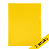123ink yellow A4 transparent view folder 120 micron (100-pack) (3-pack) 390651 - 1