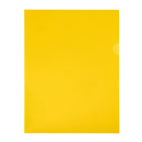 123ink yellow A4 transparent view folder 120 micron (100-pack) 54842C 390550