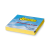 123ink yellow lined self-adhesive notes, 100 sheets, 76mm x 76mm