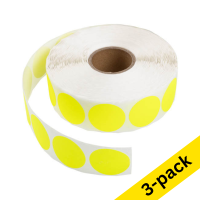123ink yellow marking dots Ø 35mm (3 x 1,000 labels) 303006