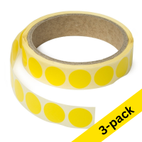 123ink yellow marking points Ø 18mm (3 x 1,000 labels)  035231