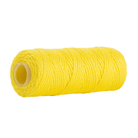 123ink yellow mason's twine on spool, 1.1mm x 50m 303044