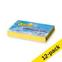 123ink yellow self-adhesive notes, 100 sheets, 51mm x 76mm (12-pack) 656CYC 300067