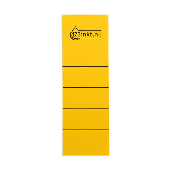 123ink yellow self-adhesive spine labels, 61mm x 191mm (10-pack) 16420015C 301655 - 1