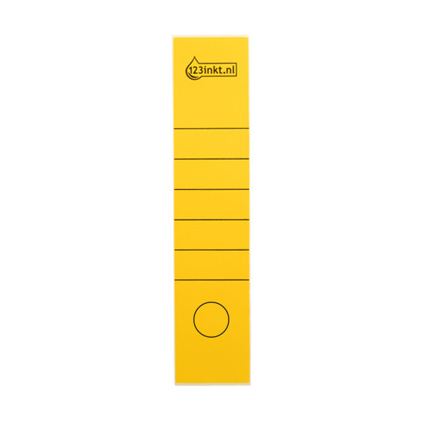 123ink yellow self-adhesive spine labels, 61mm x 285mm (10-pack) 16400015C 301650 - 1