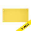 123ink yellow separating strip, 120mm x 225mm (5 x 100-pack) 301775 - 1