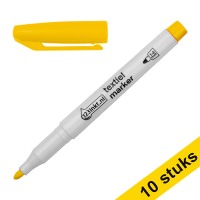 123ink yellow textile marker (1mm- 3mm round) (10-pack)