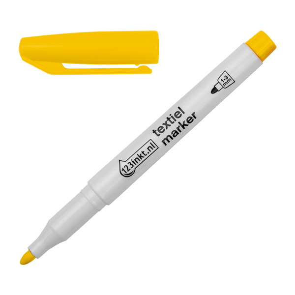 123ink yellow textile marker (1mm - 3mm round) 1047005C 33307 300846 - 1