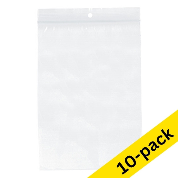 123ink ziplock bag, 120mm x 180mm (10 x 100-pack)  300759 - 1