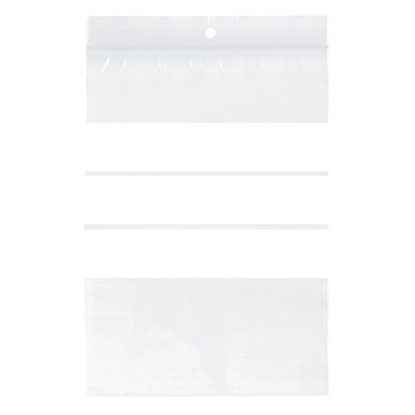 123ink ziplock bag with writing surface, 120mm x 180mm (100-pack)  300752 - 1