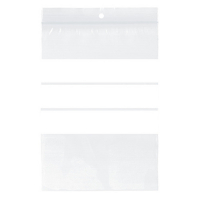 123ink ziplock bag with writing surface, 120mm x 180mm (100-pack)  300752