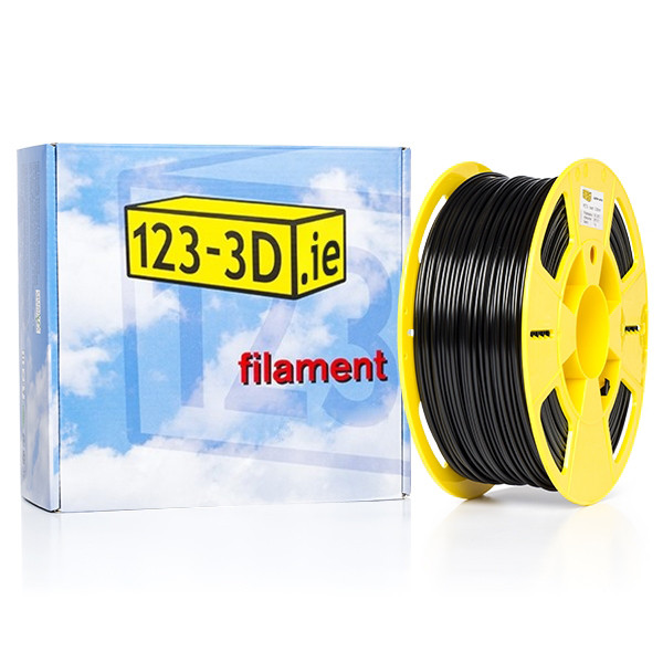 123inkt 123-3D black PETG filament 2.85mm, 1kg  DFE11011 - 1