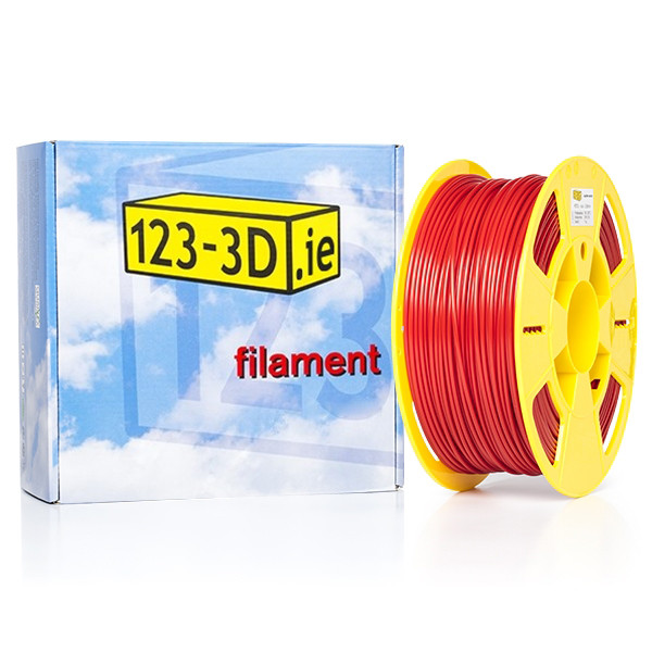123inkt 123-3D red PETG filament 2.85mm, 1kg  DFE11015 - 1