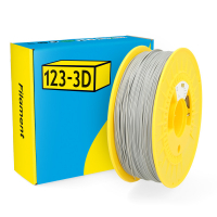 123inkt 123-3D silver PLA filament 1.75mm, 1kg  DHM00011