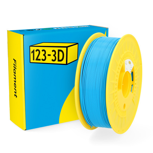 123inkt 123-3D sky blue PLA filament 1.75mm, 1kg  DHM00013 - 1