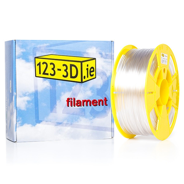 123inkt 123-3D transparent PETG filament 2.85mm, 1kg  DFE11013 - 1