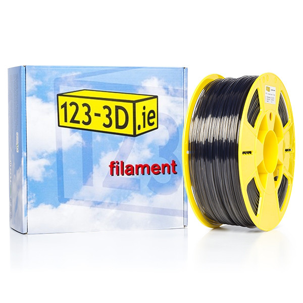 123inkt 123-3D transparent black PETG filament 1.75mm, 1kg  DFE11006 - 1