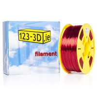 123inkt 123-3D transparent red PETG filament 1.75mm, 1kg  DFE11008