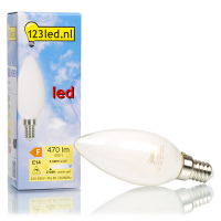 123inkt 123led E14 LED dimmable frosted candle bulb 4W (40W)  LDR01618