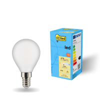 123inkt 123led E14 LED dimmable matte ball bulb 4.5W (40W) | 4000K  LDR01914