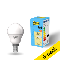 123led E14 LED matte ball bulb 4.9W (40W) | 4000K (6-pack)