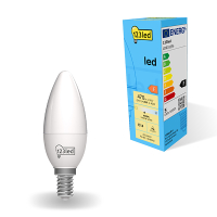 123inkt 123led E14 LED matte candle bulb 4.9W (40W) | 4000K  LDR01856