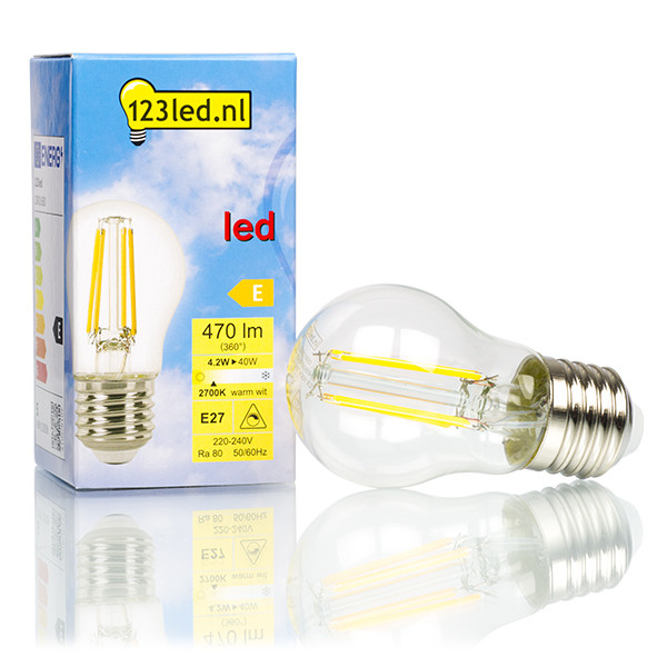 123inkt 123led E27 LED dimmable filament bulb, 4.2W (40W) LDR01830 LDR01680 - 1