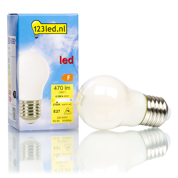 123inkt 123led E27 LED dimmable frosted ball-shaped bulb 4.5W (40W)  LDR01672 - 1