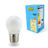 123inkt 123led E27 LED dimmable matte ball bulb 4.5W (40W) | 4000K  LDR01820